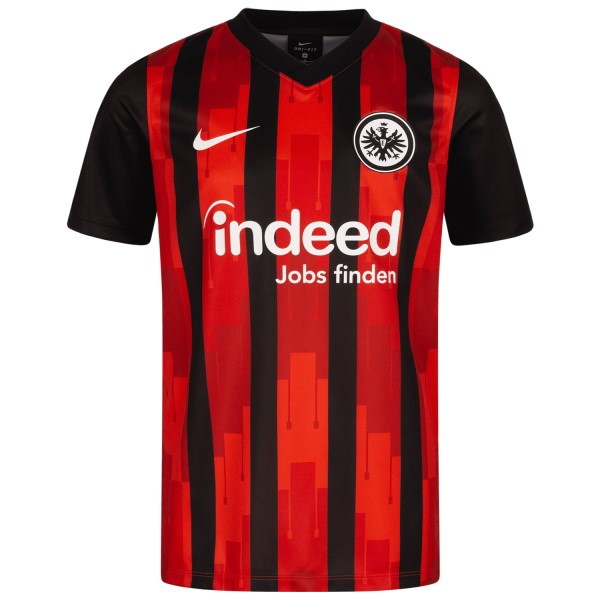 Camiseta Eintracht Frankfurt Replica Primera Ropa 2020/21 Rojo Negro